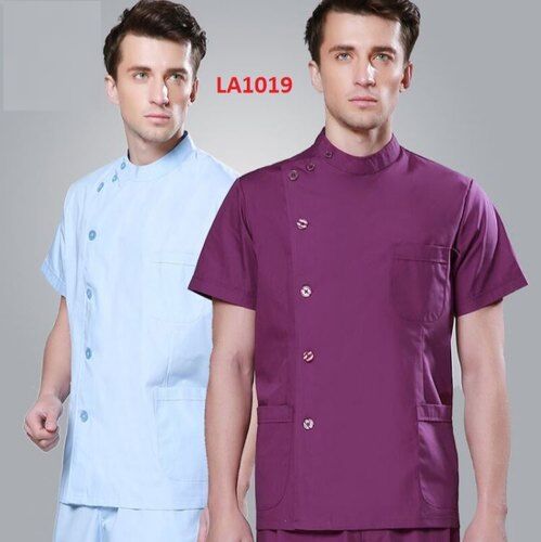 Half Sleeves Cotton Doctor Scrub Suit, for Clinical, Hospital, Pattern : Plain