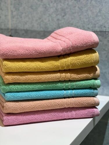 Solid Cotton Bath Towel, Size : 70x140cm