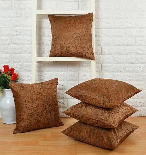 Square Velvet Cushion Covers, Pattern : Textured