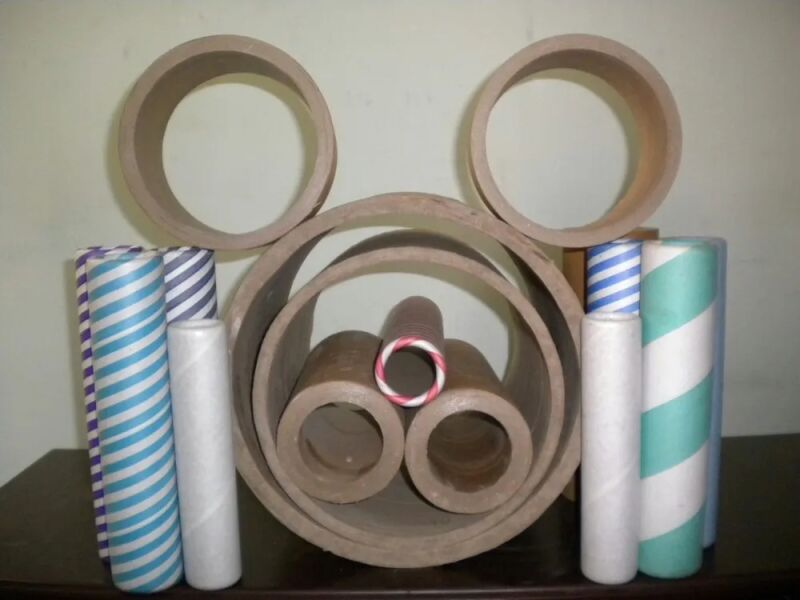 Round Cardboard Crepe Paper Tube