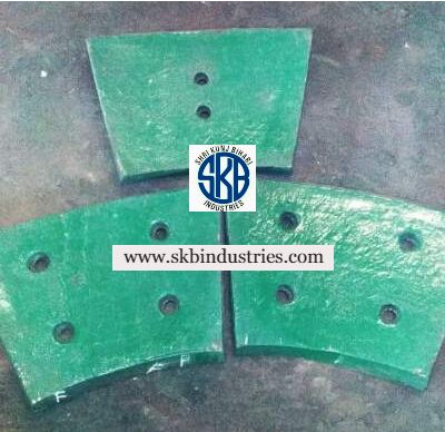 SKB Manganese Steel Polished Stone Crusher Liner, Grade : VII