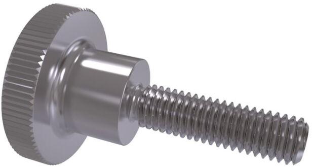 DIN 464 Knurled Thumb Screw, for Fittings Use, Color : Silver