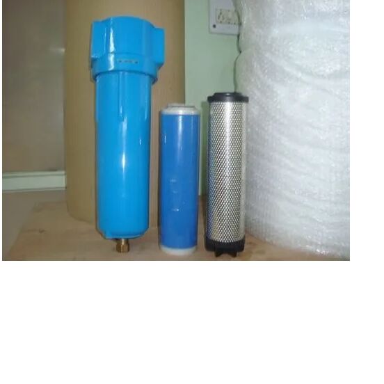 Blue Cast Aluminium Compressed Air Filter Housing