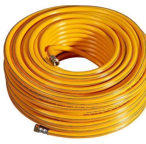 Yellow Rubber Car Wash Hose