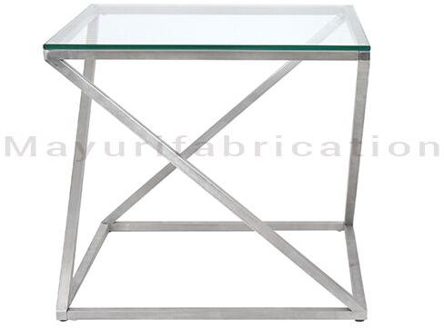 Top:Clear Glass ST-027 Side Table