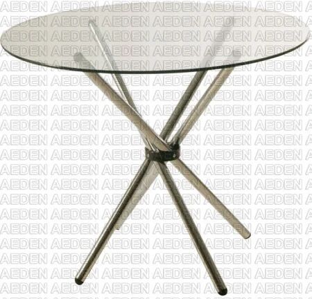 Glass Round Table, Color : White