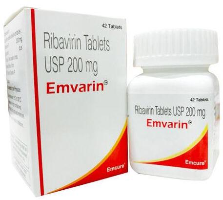 Emvarin 200mg Tablets, for Hepatitis Deasese, Packaging Type : Plastic Bottle