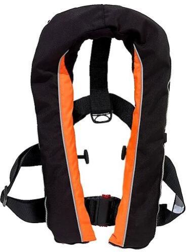 840 G Inflatable Life Jackets, Color : Orange, Black