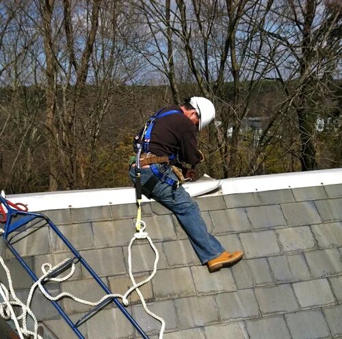 Yellow Roofing Safety Harness