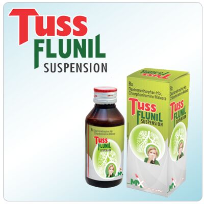Tuss Flunil Suspension, for Clinical, Hospital, Personal, Form : Liquid