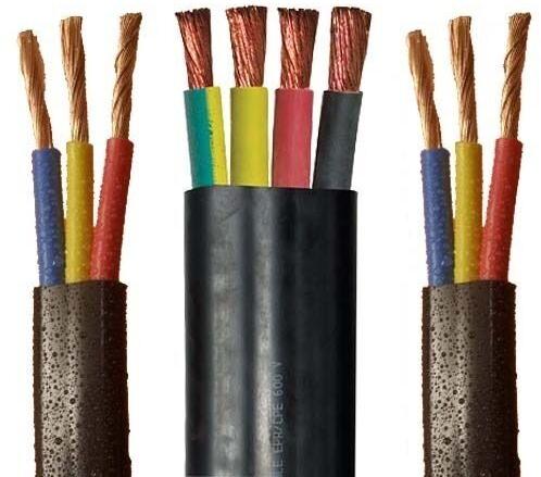 Copper Polycab Submersible Cable, Voltage : 240 V  