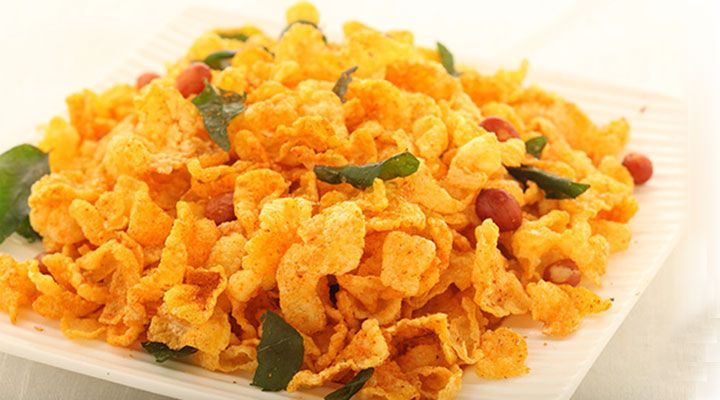 Cornflakes Mixture Namkeen, Taste : Salty