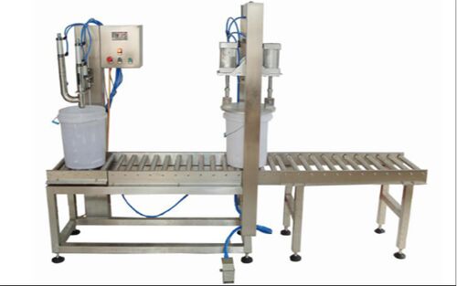 Fully Automatic Lid Placing & Pressing Machine