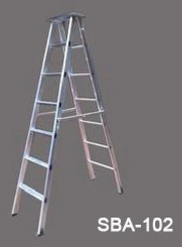 5-30KG ALUMUIUM Aluminium Self Supporting Ladder, Color : SILVER