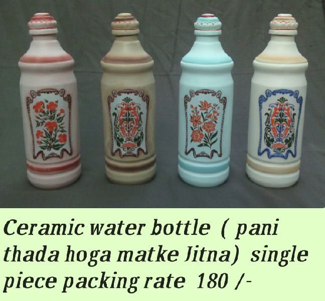 100-500gm Ceramic Water Bottles, Cap Type : Flip Cap