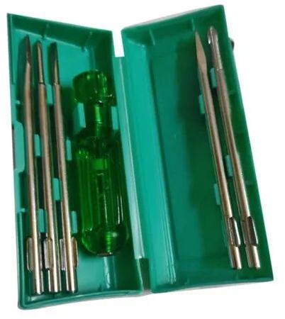 Stainless Steel Plastic Taparia Screw Driver Set, Color : Green