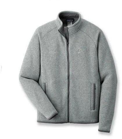 Azure Grey Fleece Jacket Fabric