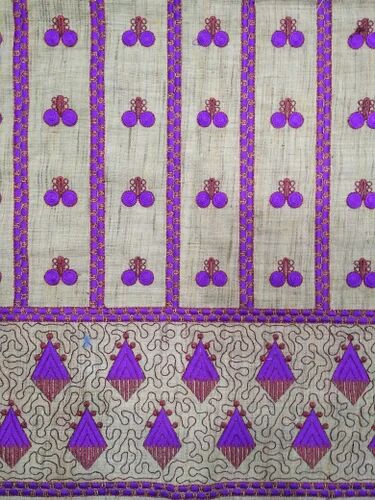 Creative Design Embroidered Fabric, Width : 44-45
