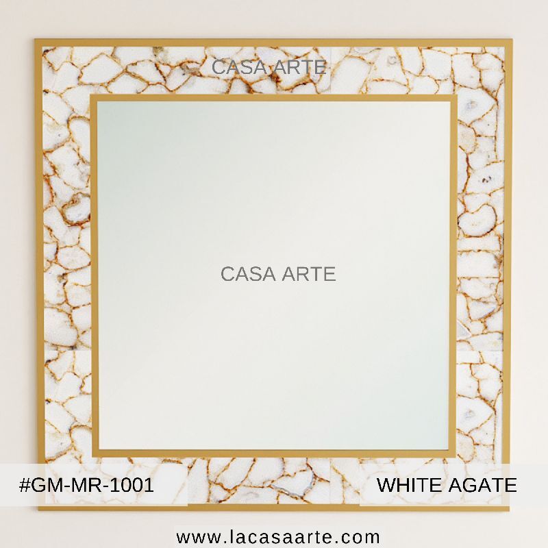 White Agate Mirror