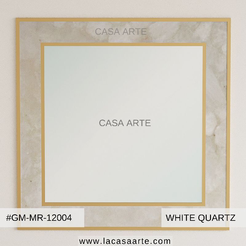 Casa Arte White Quartz Mirror, Feature : Attractive Look, Fine Finish