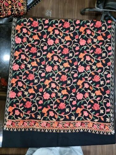 400gm Kashmiri Embroidery Stole, Occasion : Party Wear