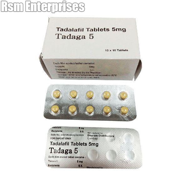 Tadaga 5mg Tablets (Tadalafil 5mg)