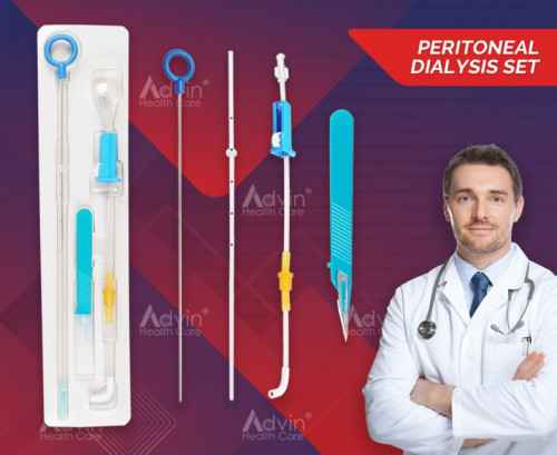 Straight-Single Plastic Peritoneal Dialysis Catheter Kit For Hospital