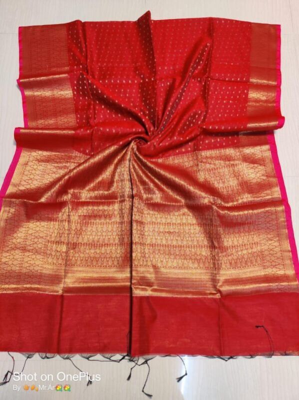 Fancy Handloom Cotton Saree