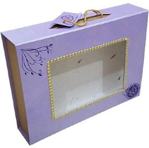 Paper Fancy Gift Boxes, Color : Purple