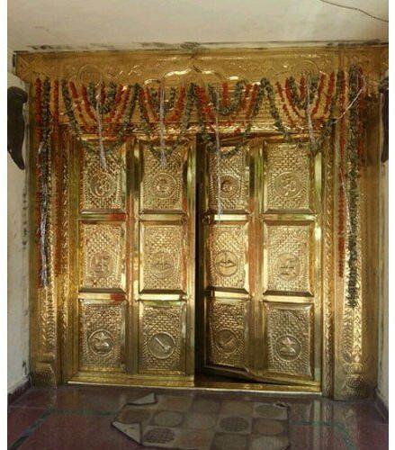 Polished Temple Brass Door, Size : 6.5 x 3 Feet