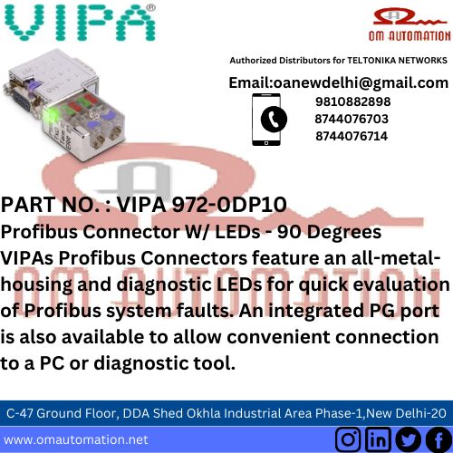 VIPA 972-0DP10 PROFIBUS CONNECTOR W/ LEDs - 90 DEGREE At Rs 2,295 ...