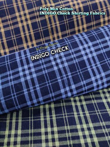 Indigo Check Fabric