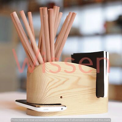 WISSEN WOODEN Pen Stands