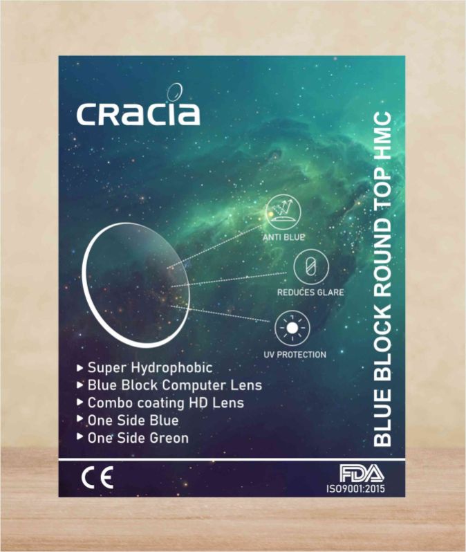 Cracia Blue Block Round Top HMC Lens