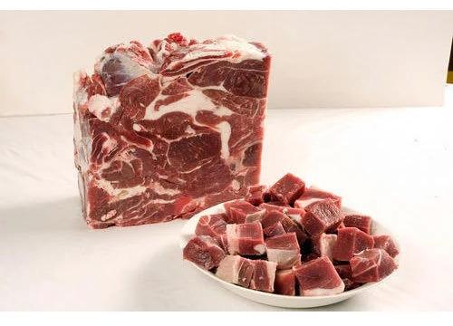 Red Natural Frozen Mutton Cube, for Cooking, Restaurant, Mess, Packaging Type : Plastic Packet