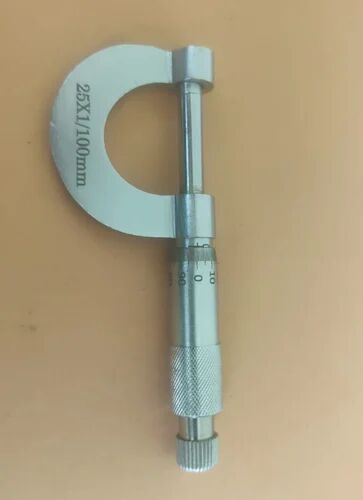 Silver Mild Steel Outside Micrometer