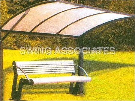 Polished Garden Bench With Shelter, Feature : Less Maintenance, Rustproof, Strong Flexible, Water Proof