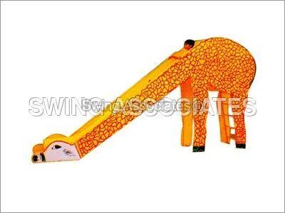 Plastic Metal Giraffe Slide