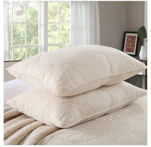Cream Pillow Cover, Pattern : Solid Plain