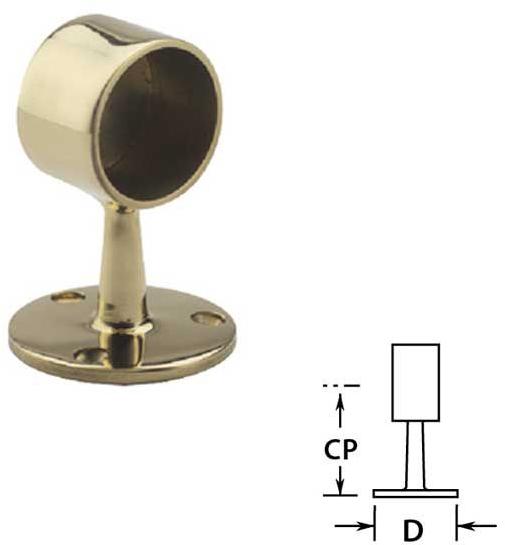 Brass Flush End Posts, For Industrial Use, Design : Standard