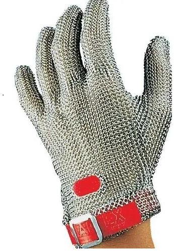 Honeywell Stainless Steel Mesh Chain Mail Gloves, Size : Small, Medium, Large