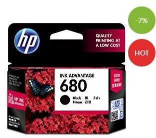 PVC HP 680 Black Cartridge, for Printers, Feature : Fast Working, High Quality, Low Consumption