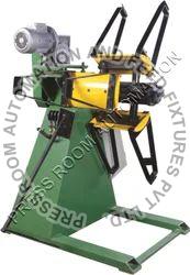 1000 Kg Motorized Decoiler, Color : Green