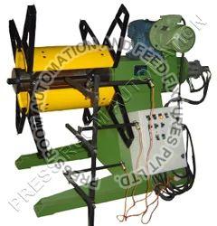 Motorized Decoiler with Hydraulic Expandable Jaws, Color : Green