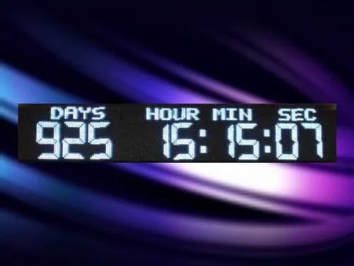 Large Countdown Days Digital Clock, Color : White