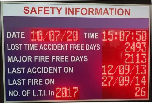 Safety Information Display, Color : Red