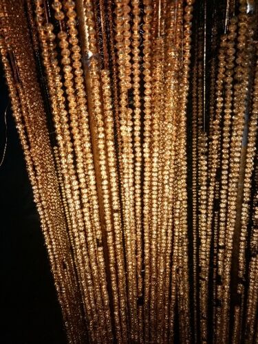 Metalized Beads, Color : Golden Silver