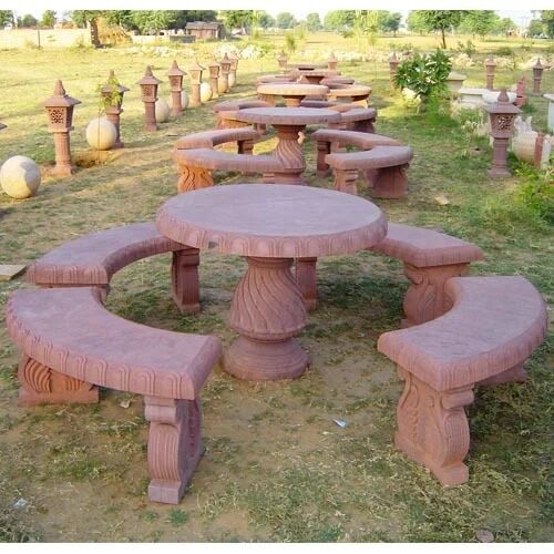 Stone Garden Furniture, for Hotels, Resorts, Bunglows , Style : Traditional