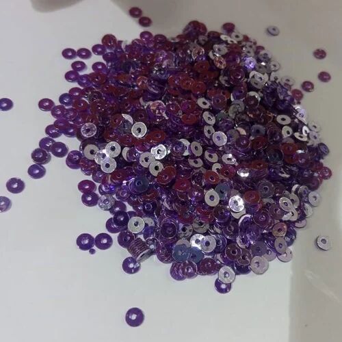 Plain Purple PVC Sequin, Packaging Type : Loose