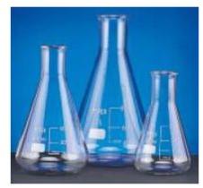 Printed Glass conical flask, Feature : Durable